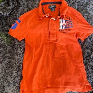Boys Polo RL orange coastal patrol polo sz 7